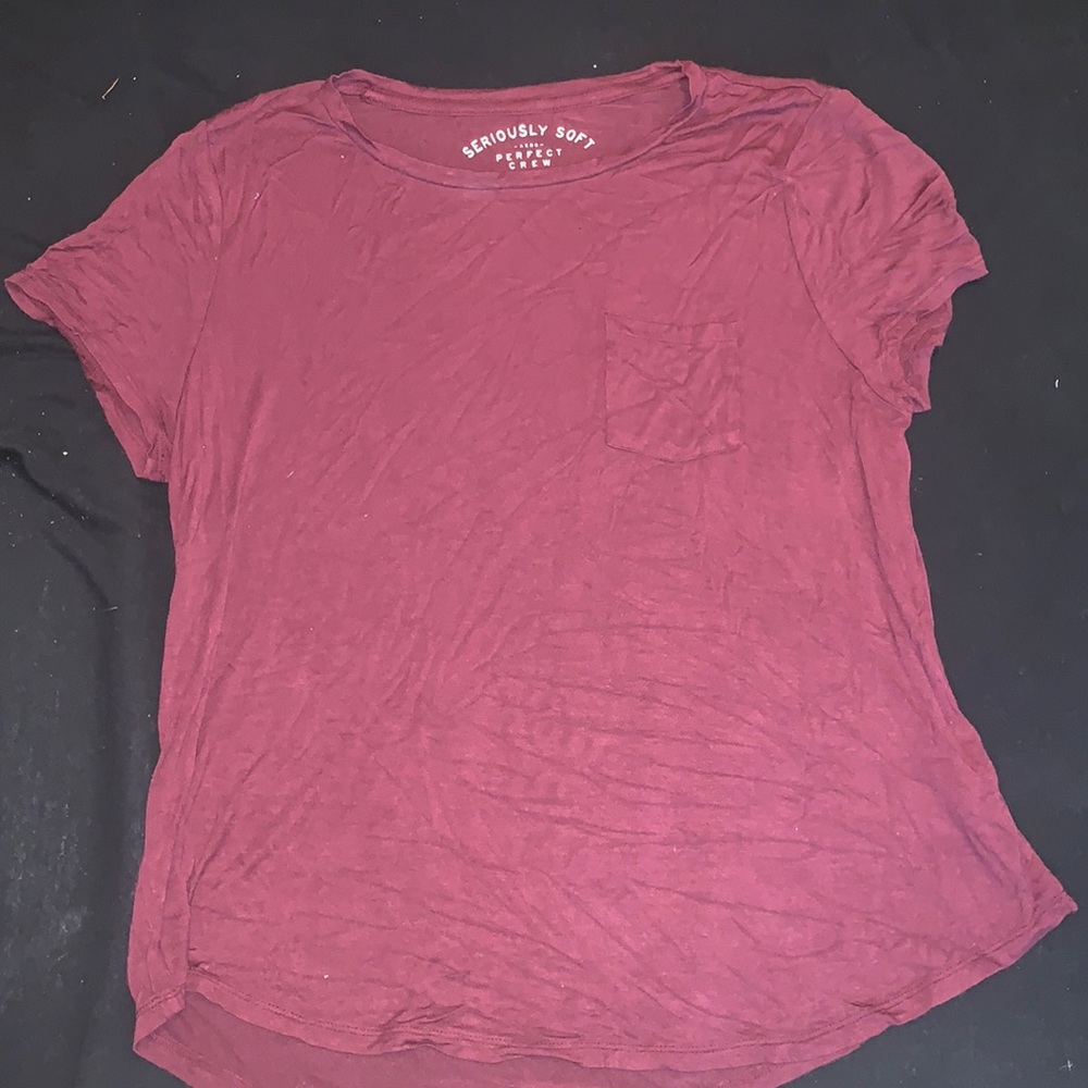 Maroon T-shirt from AERO. Worn a couple times